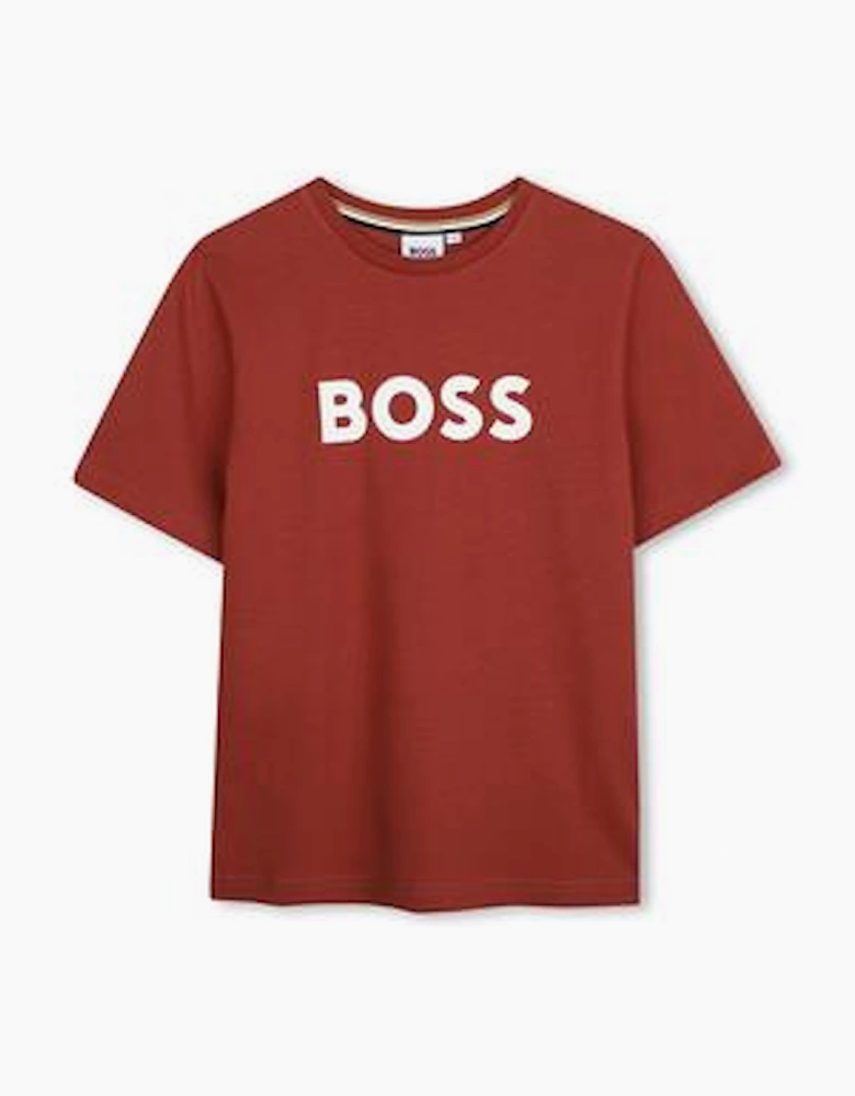 BOSS BOY CRIMSON RED T SHIRT J52711