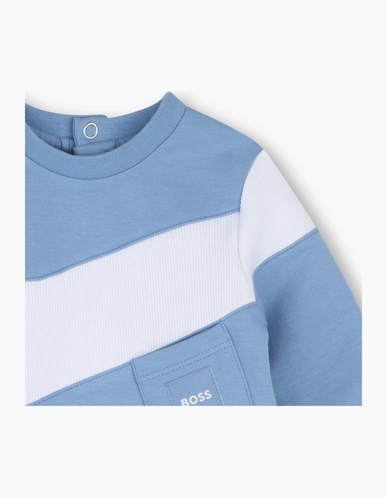 BOSS NB BOY BLUE BABY GROW J53603