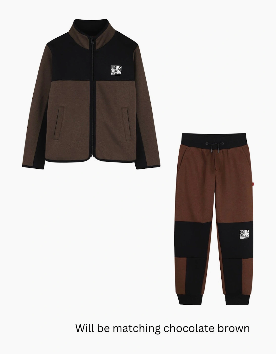HUGO BOYS BROWN TRACKSUIT G01232/G01208, 2 of 1