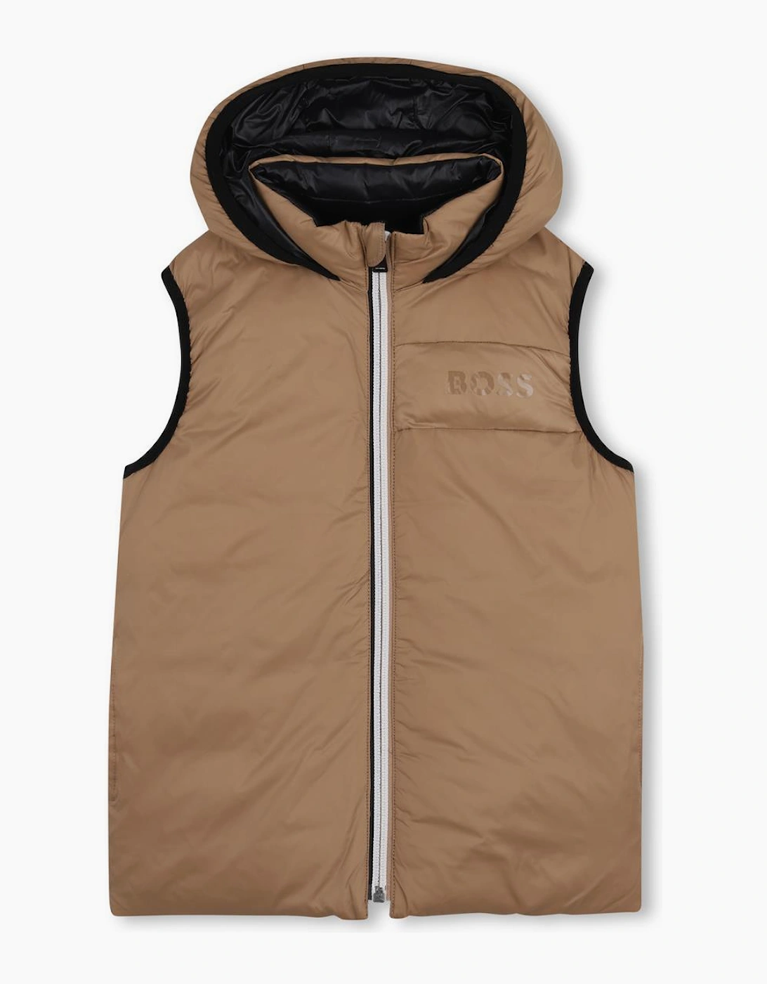 BOSS BOY BEIGE REVERSIBLE BODY WARMER/GILET J53436, 6 of 5