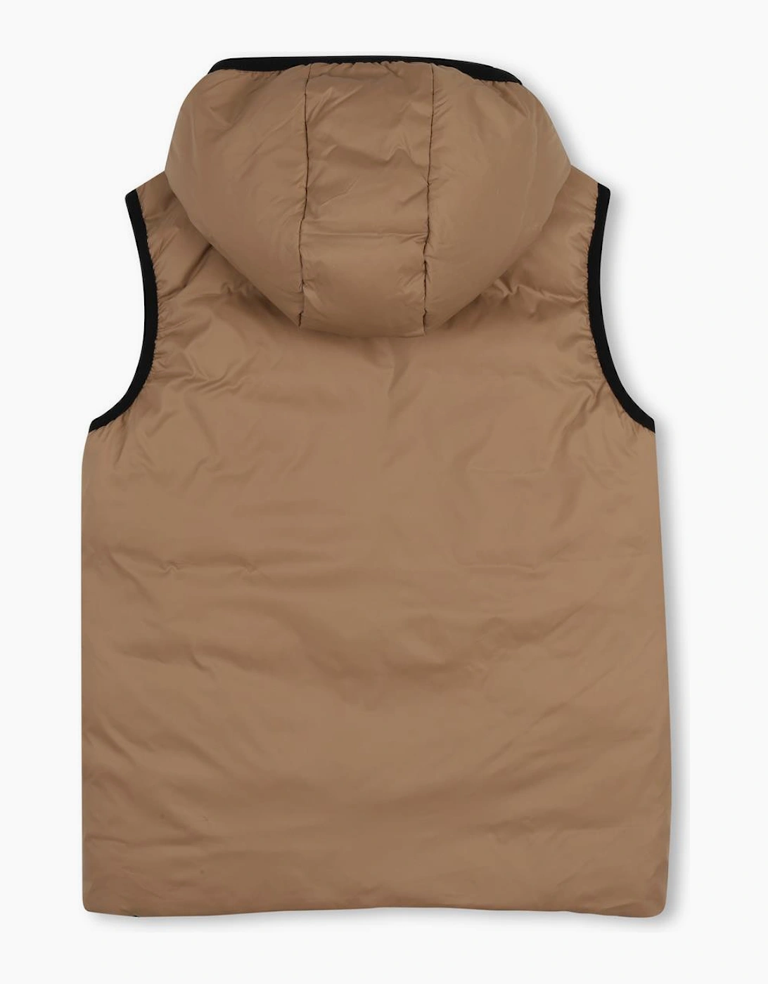 BOSS BOY BEIGE REVERSIBLE BODY WARMER/GILET J53436