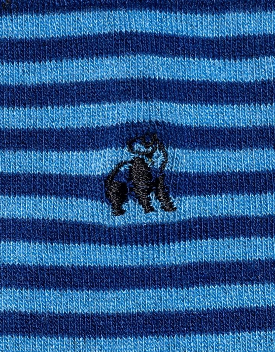 SWOLE PANDA BAMBOO SOCKS SKY BLUE STRIPE