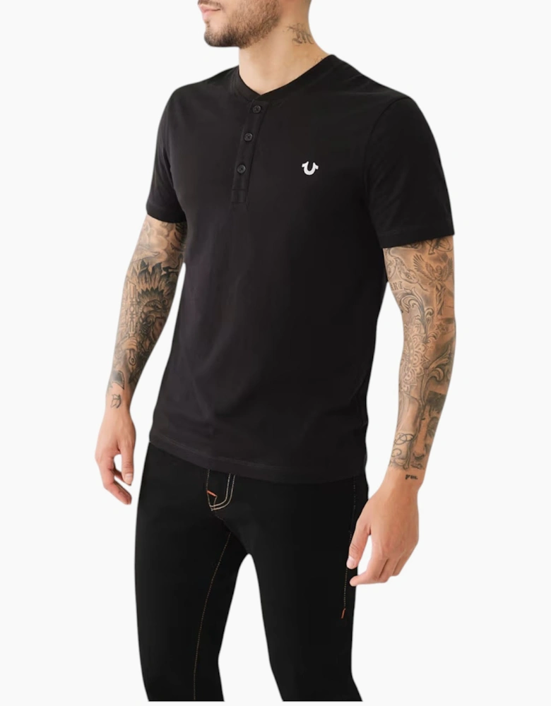 True Religion 108426 Mens Henley T Shirt