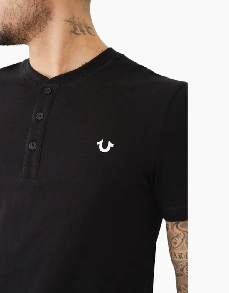 True Religion 108426 Mens Henley T Shirt