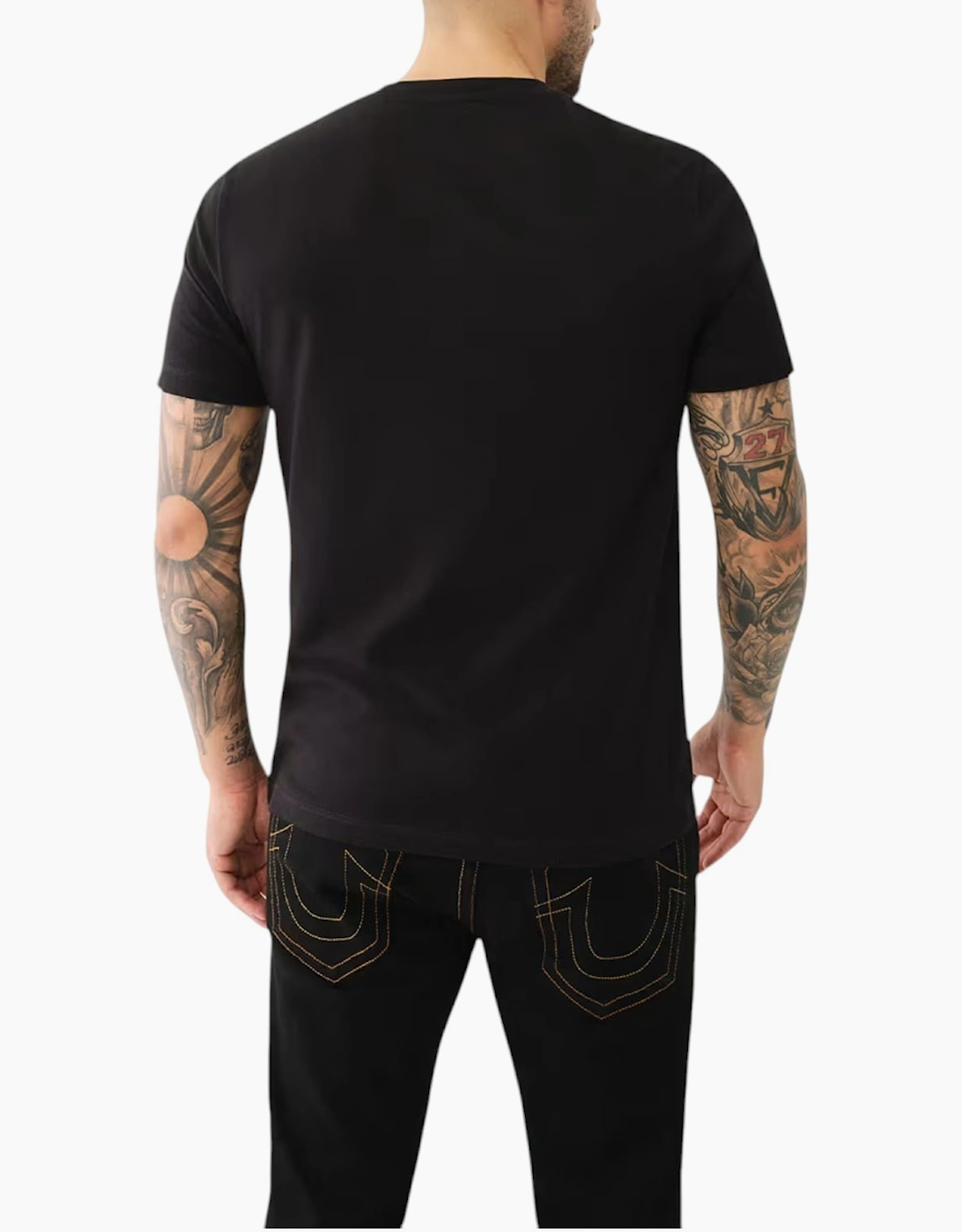 True Religion 108426 Mens Henley T Shirt