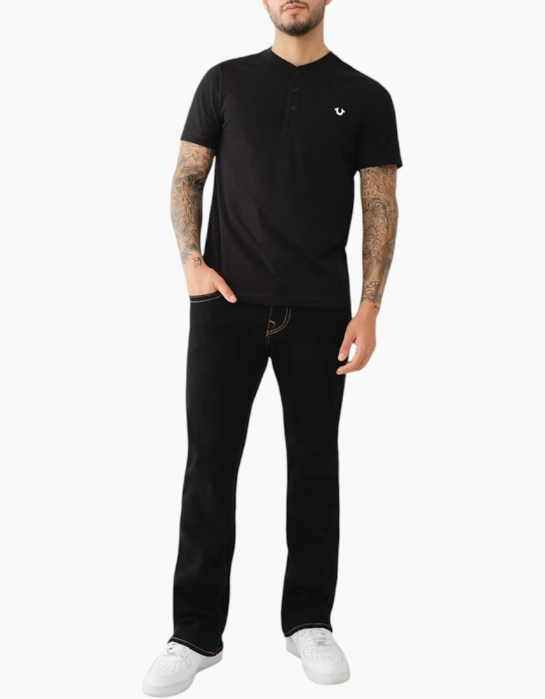 True Religion 108426 Mens Henley T Shirt