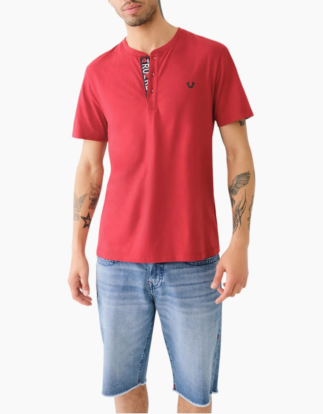 True Religion 108426 Mens Henley T Shirt, 6 of 5