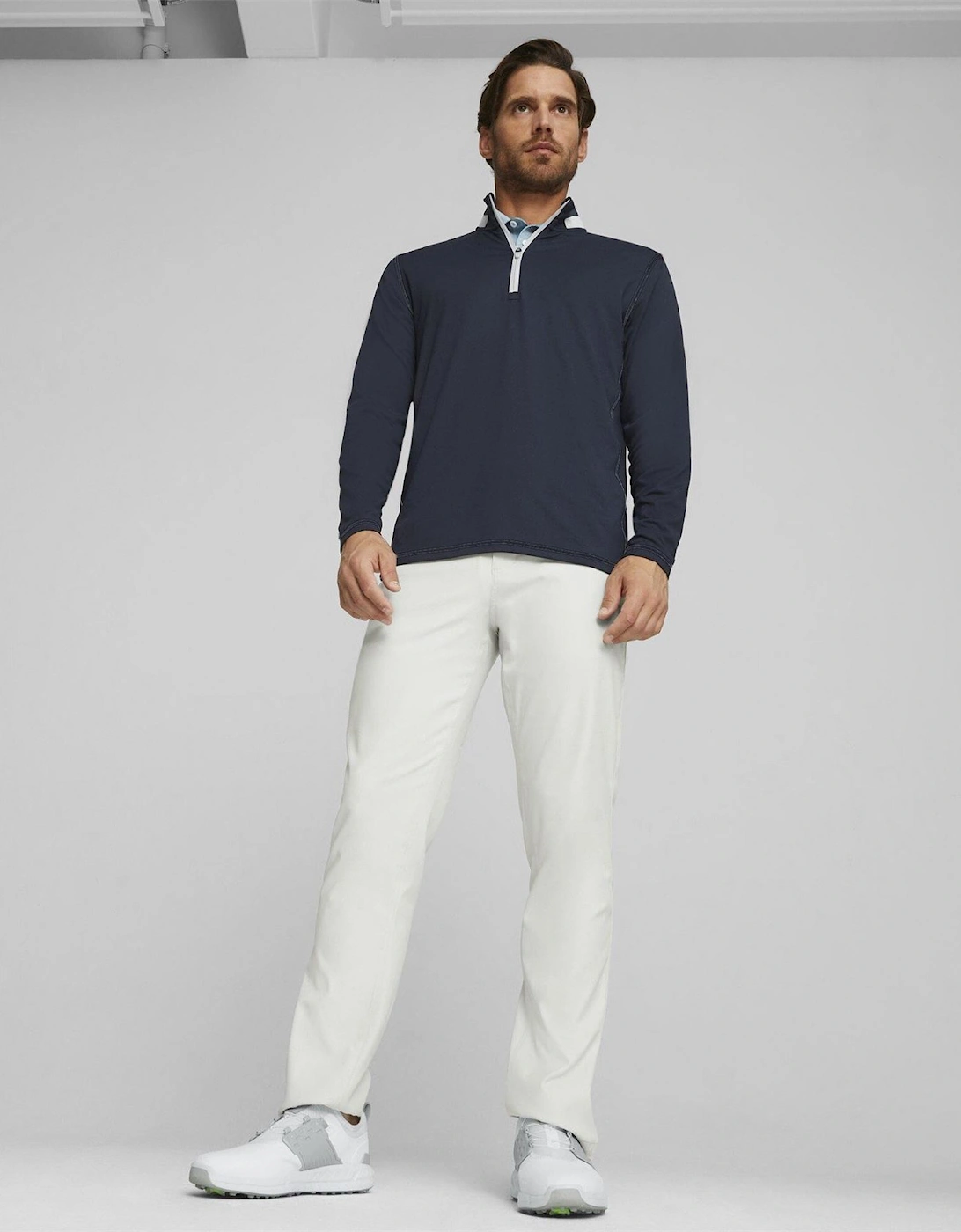 Mens Lightweight Quarter Zip Jumper