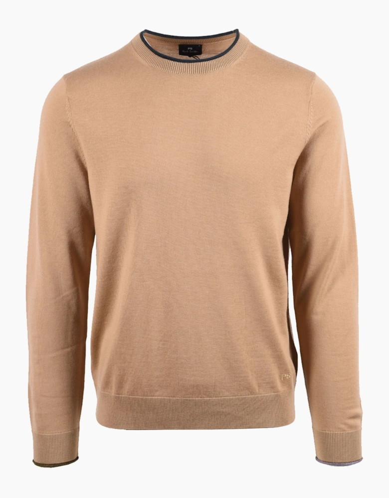 PAUL SMITH CREW NECK SWEATSHIRT BEIGE