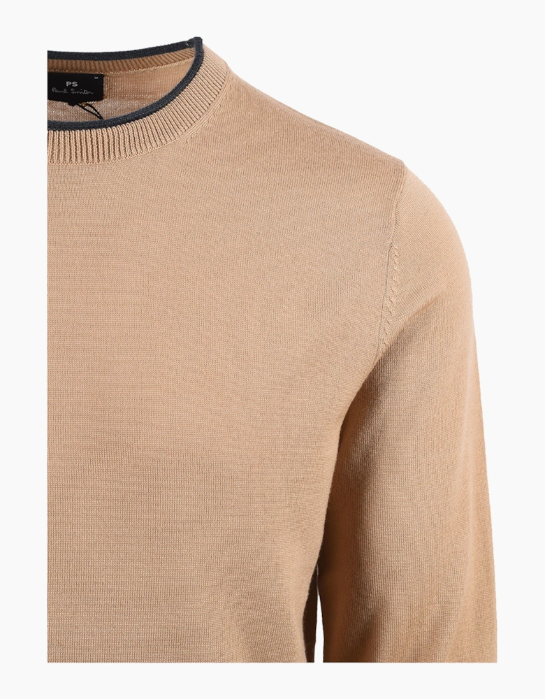 PAUL SMITH CREW NECK SWEATSHIRT BEIGE