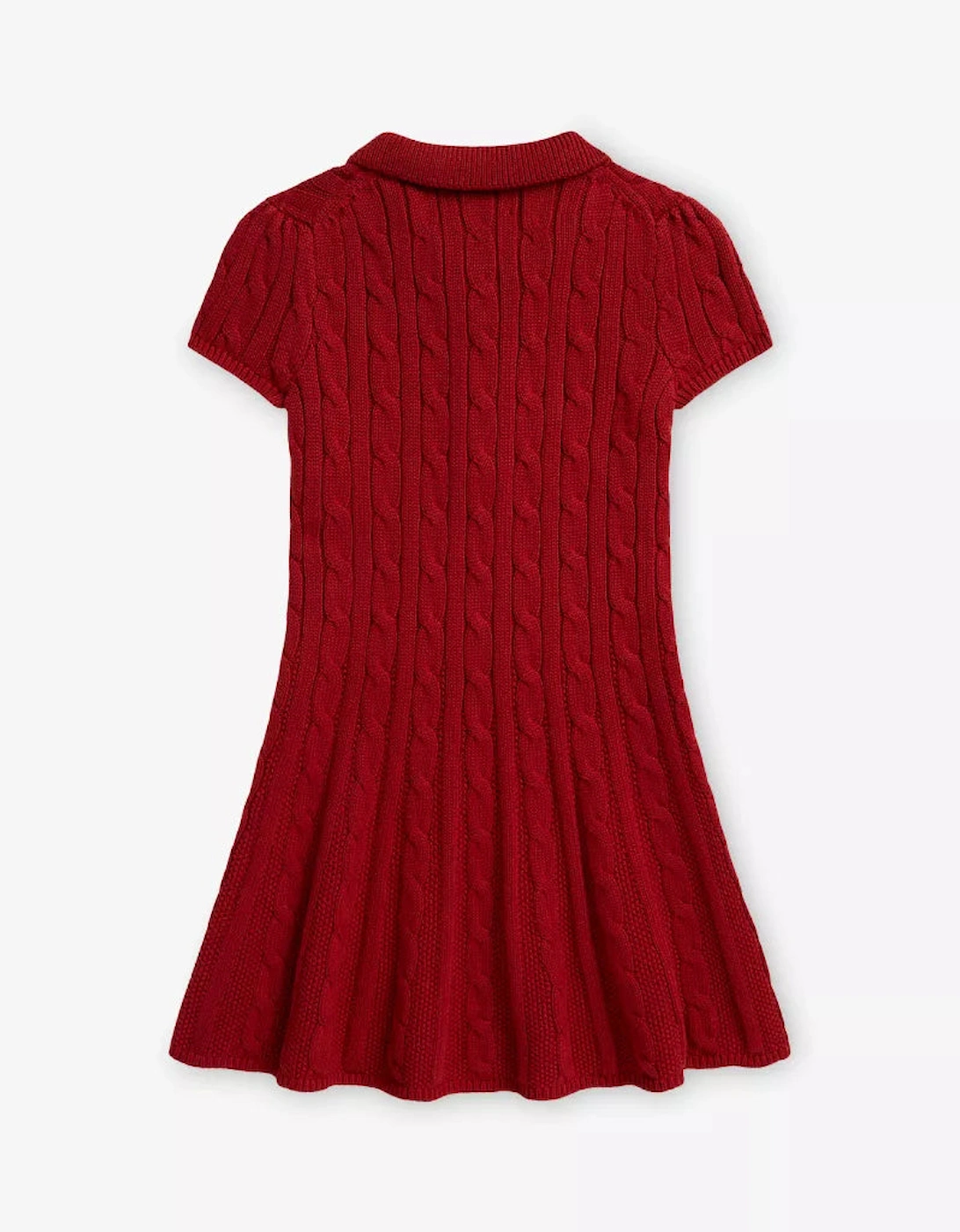 RALPH LAUREN GIRL RED CABLE KNIT DRESS 16526502