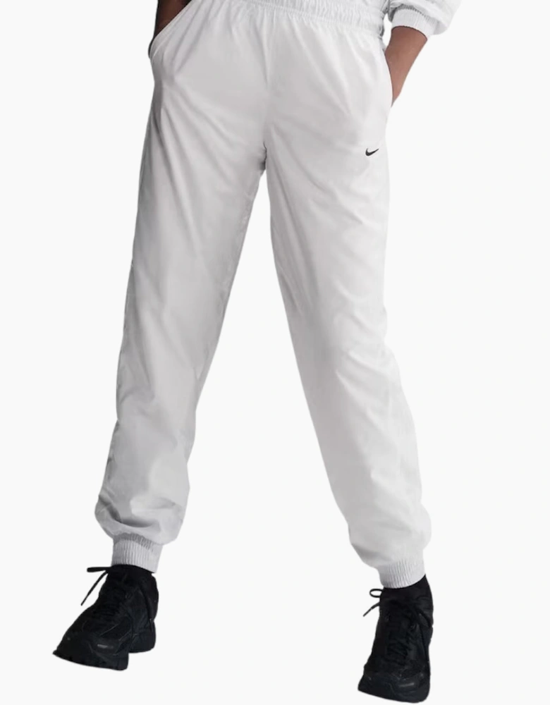 Nike Sportswear Classic Woven Mid-Rise Loose White Joggers