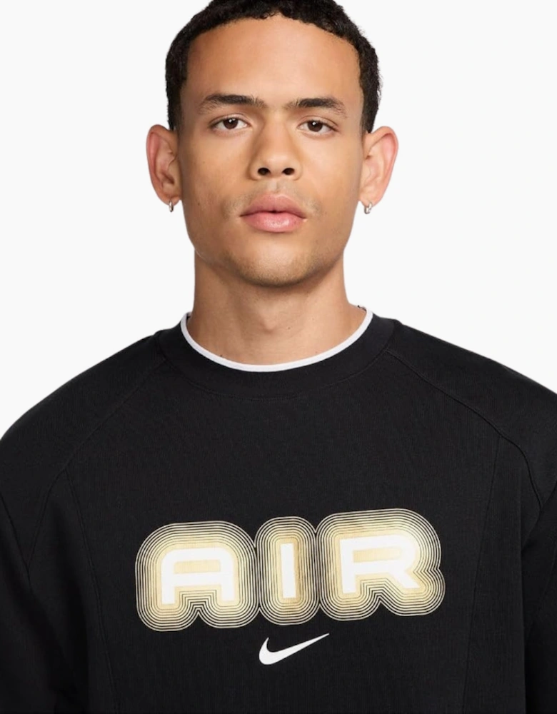Nike Air Crew Neck Fleece Black Sweatshirt