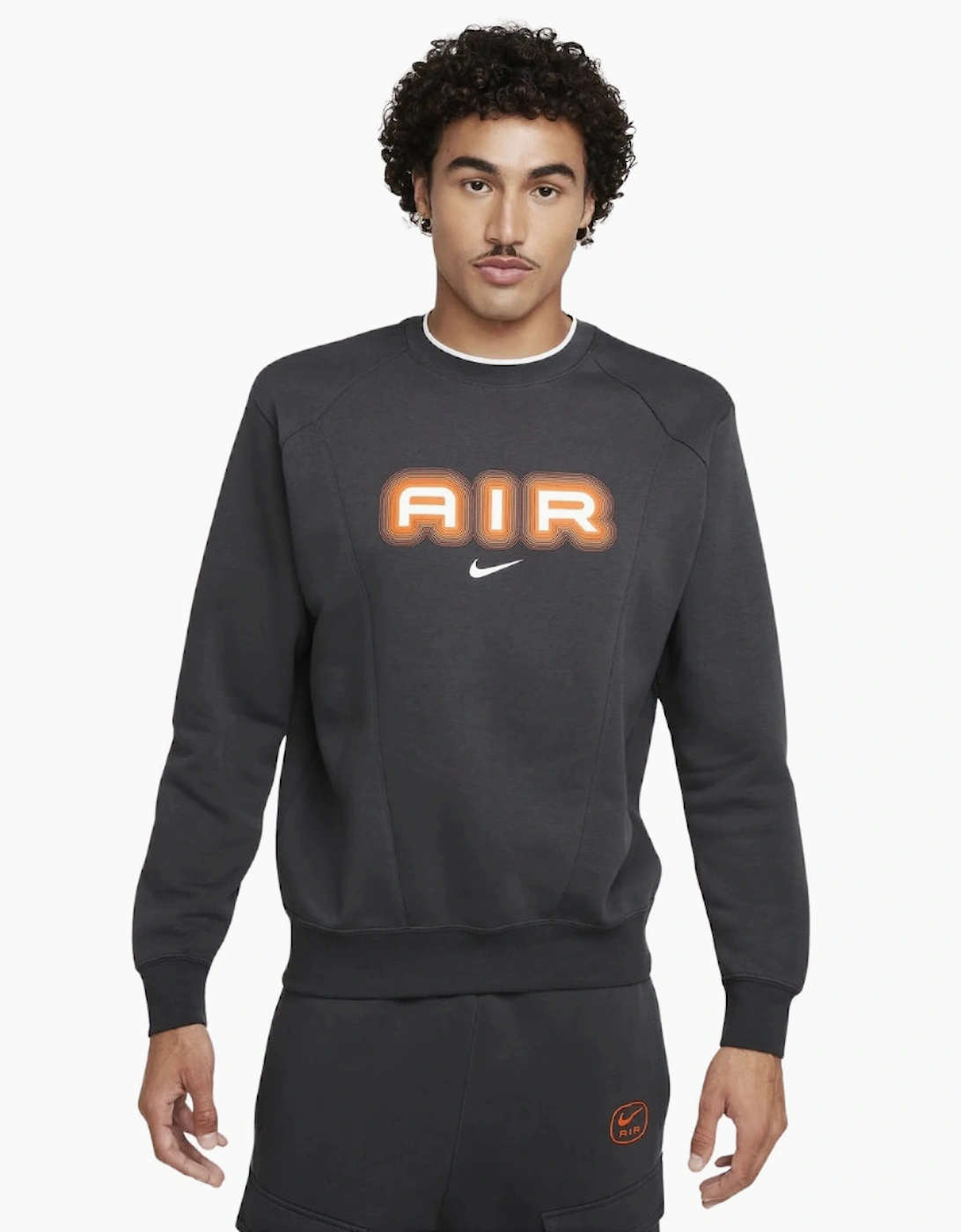 Nike Air Crew Neck Fleece Dark Grey Sweatshirt