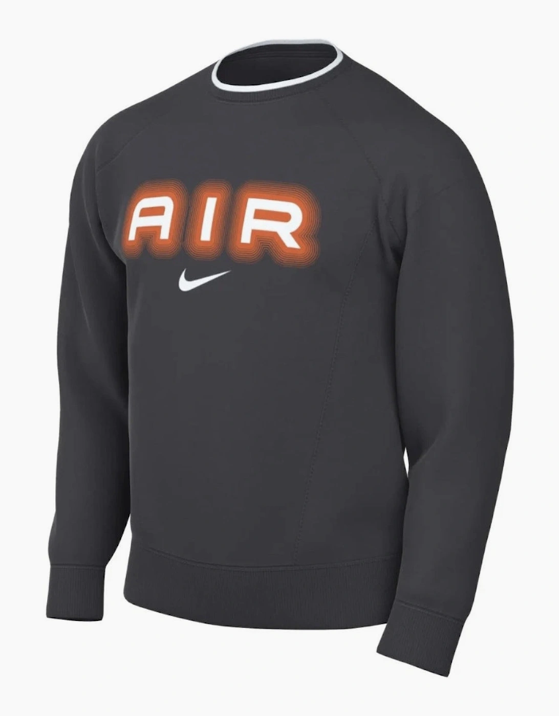 Nike Air Crew Neck Fleece Dark Grey Sweatshirt, 5 of 4