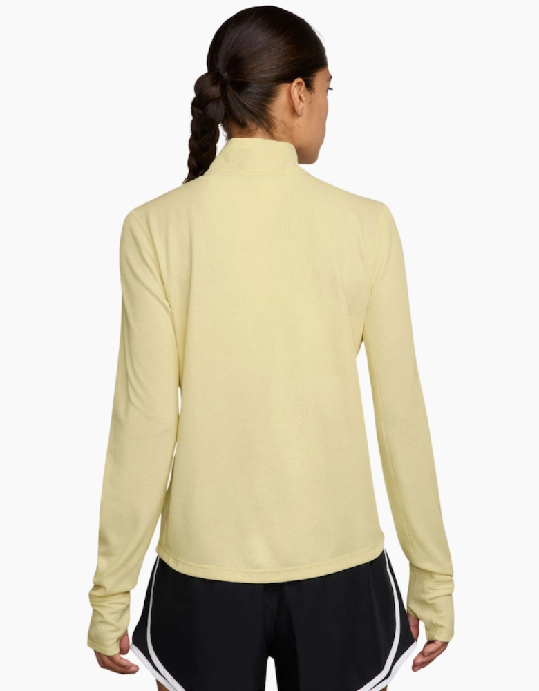 Nike Dri-FIT Trail Longsleeve 1/2-Zip Yellow Top