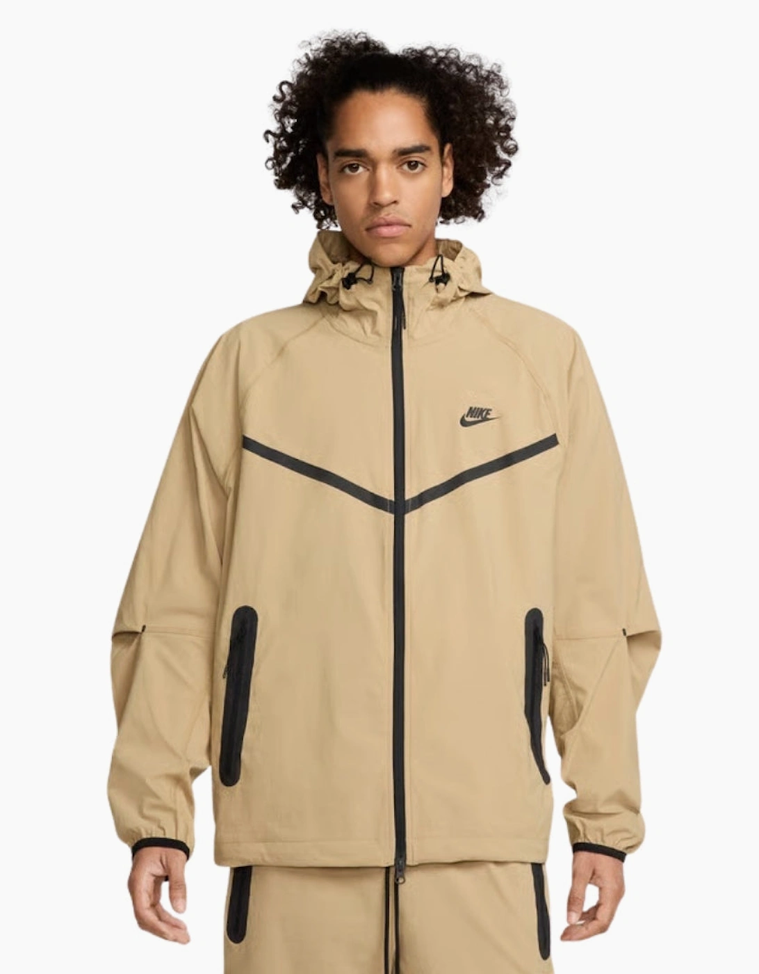 Nike Tech Woven Full-Zip Khaki Jacket