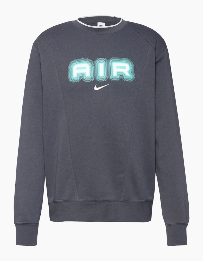 Nike Air Crew Neck Fleece Grey Sweatshirt