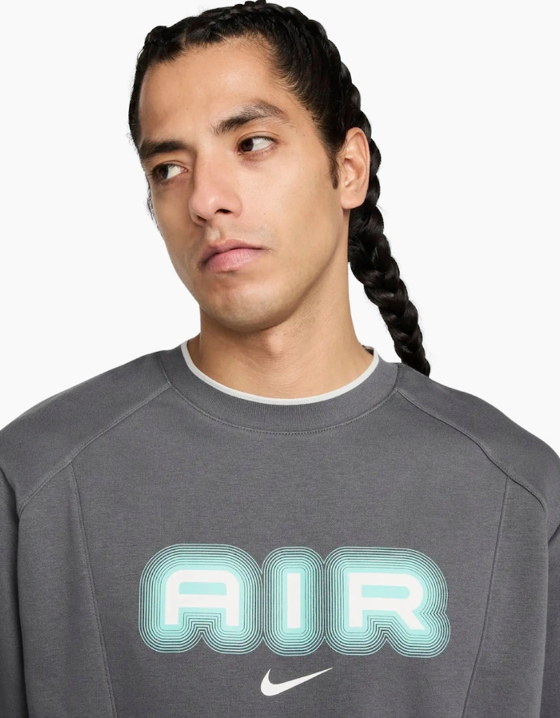 Nike Air Crew Neck Fleece Grey Sweatshirt
