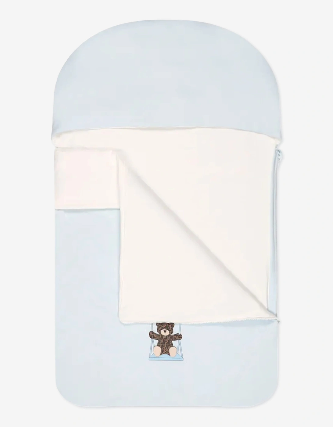 Fendi Baby Boys Bear Logo Nest in Blue (78cm)