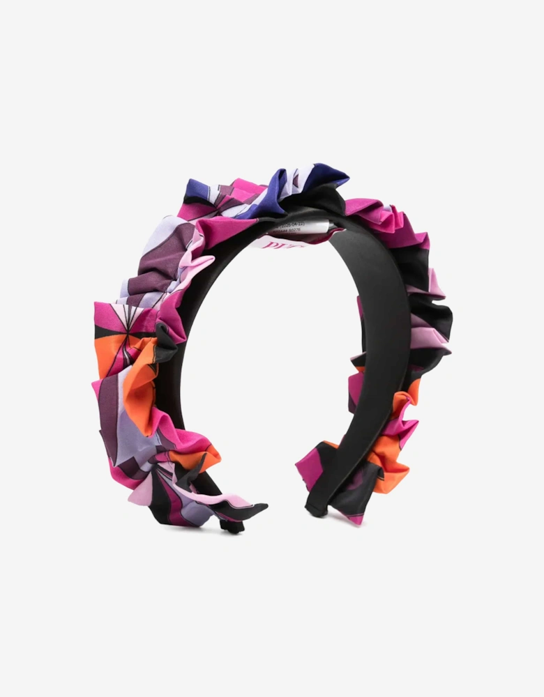PUCCI Girls Frilly Headband in Black