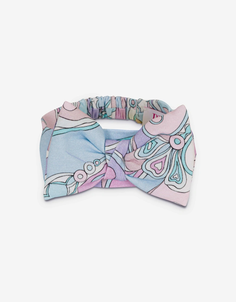 PUCCI Baby Girls Bow Headband in Pink