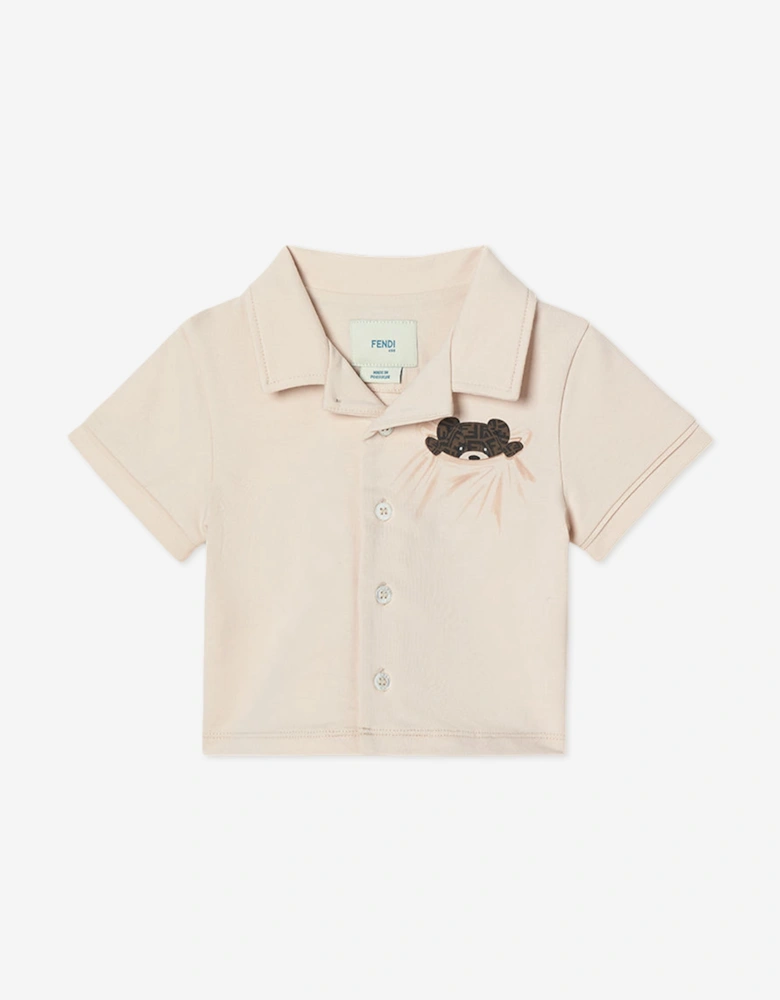 Fendi Baby Bear Short Pyjama Set in Beige