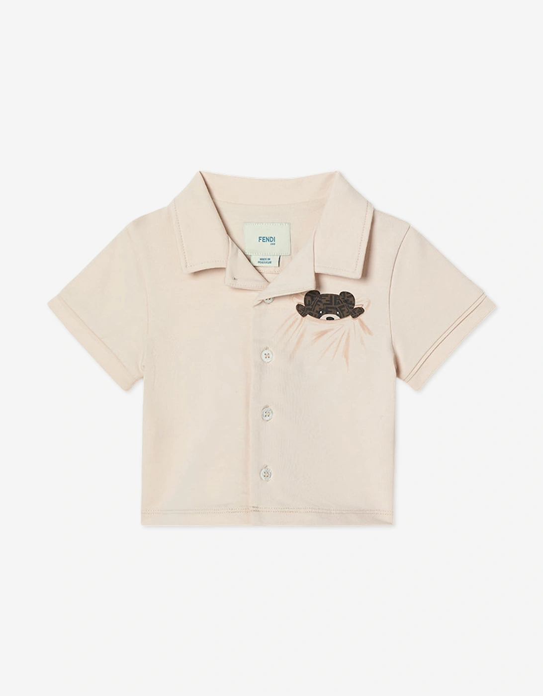 Fendi Baby Bear Short Pyjama Set in Beige