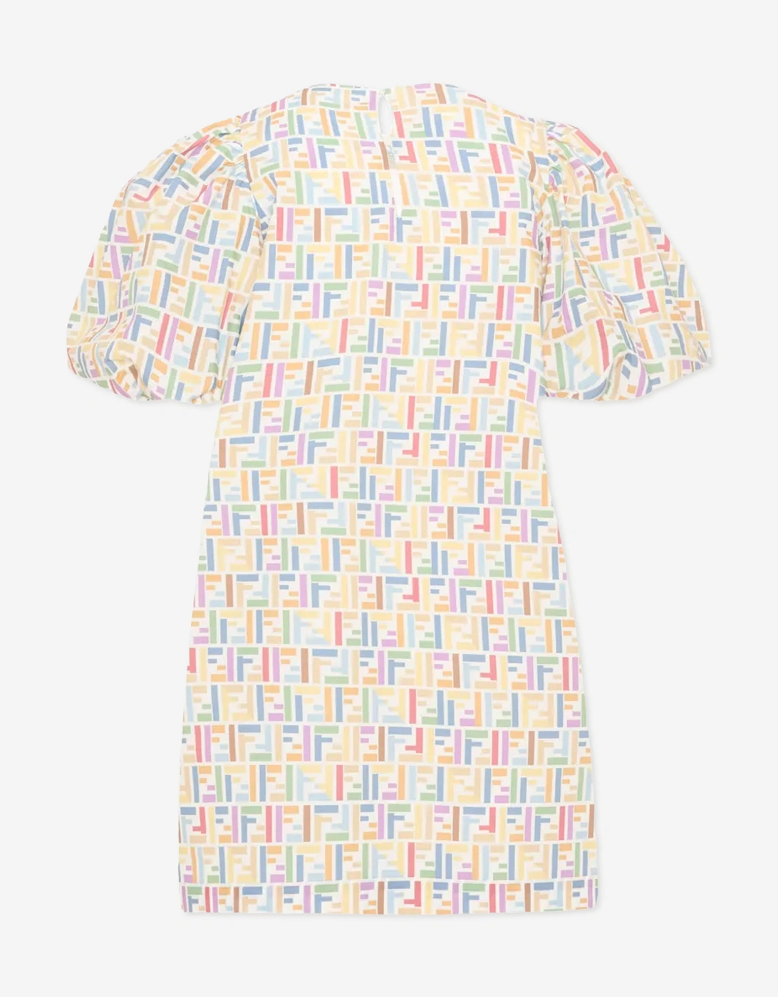 Fendi Girls FF Logo Dress in Multicolour
