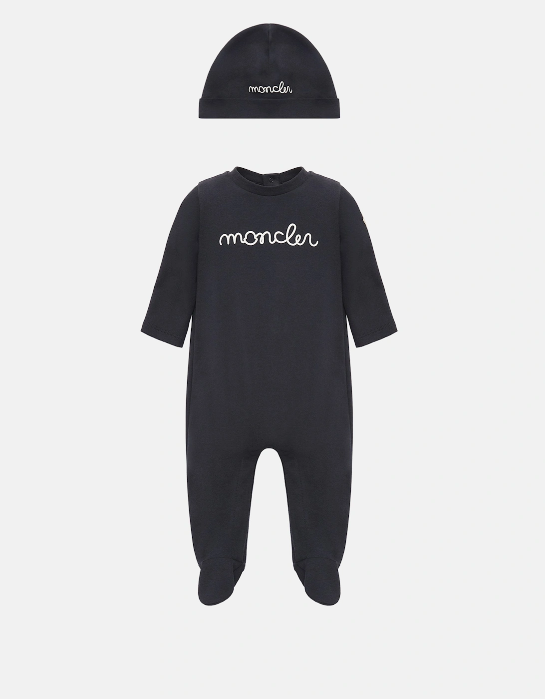 Baby Grow + Hat Set Navy, 5 of 4