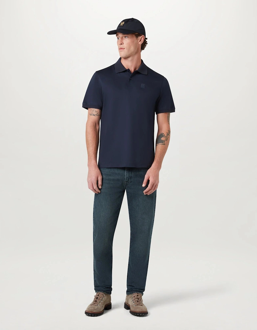Belstaff Mens Steel Polo Shirt - Dark Ink