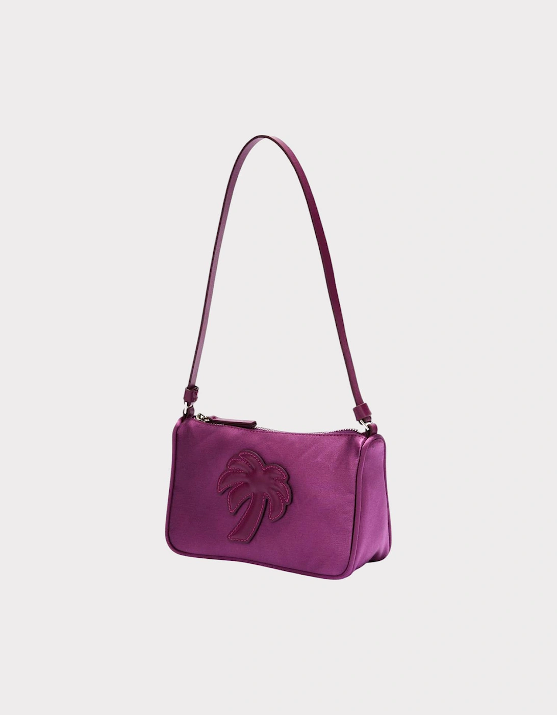 Palm Angels Satin Palm Shoulder Bag Purple