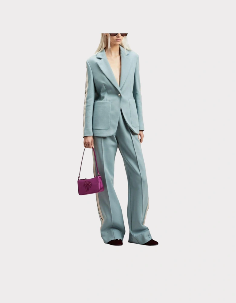 Palm Angels Satin Palm Shoulder Bag Purple