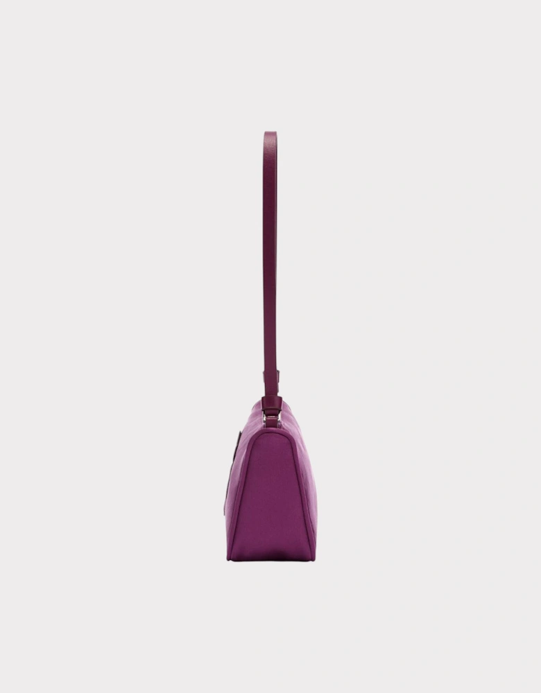 Palm Angels Satin Palm Shoulder Bag Purple