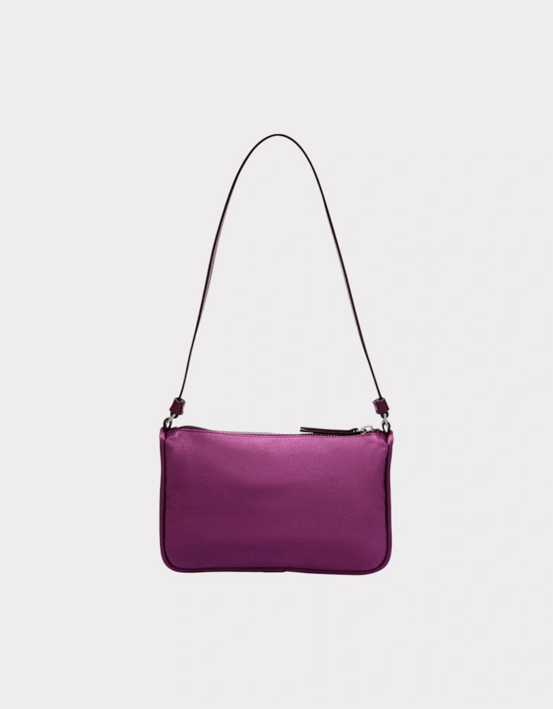 Palm Angels Satin Palm Shoulder Bag Purple