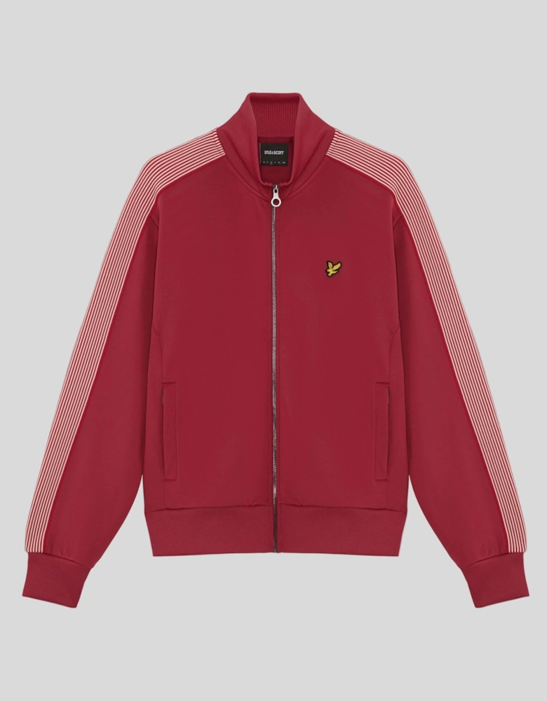 Sports Striped Taped Track Jacket