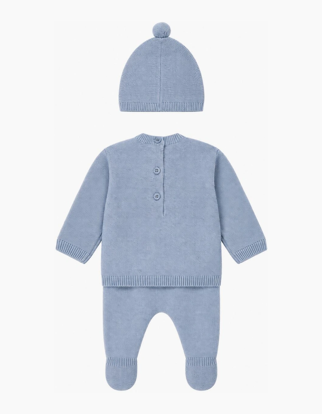 Boys Blue Cable Knit Pant Set
