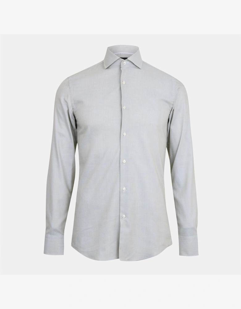 Spread Collar Long Sleeve Shirt