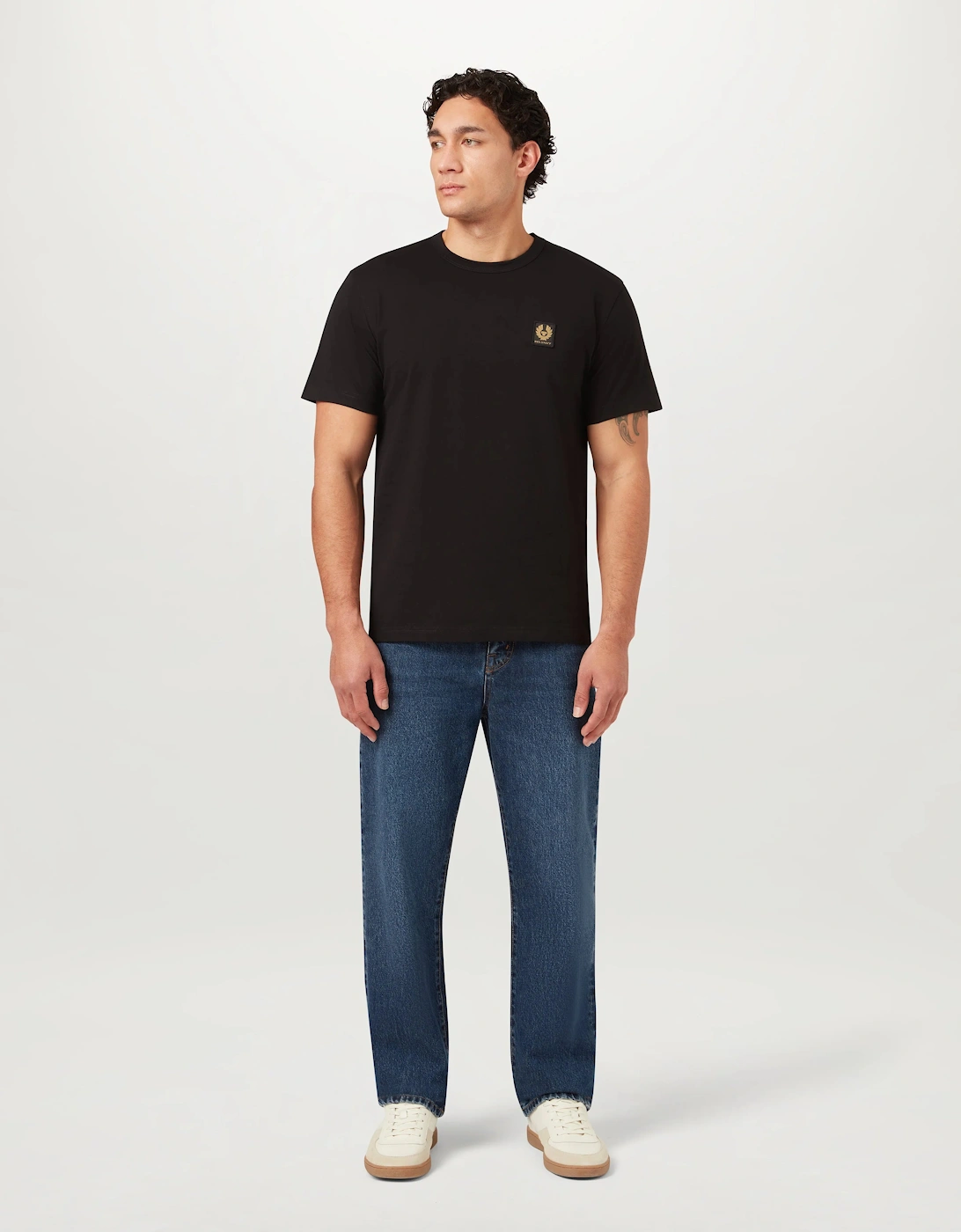 Belstaff Mens Icon Logo T-Shirt - Black