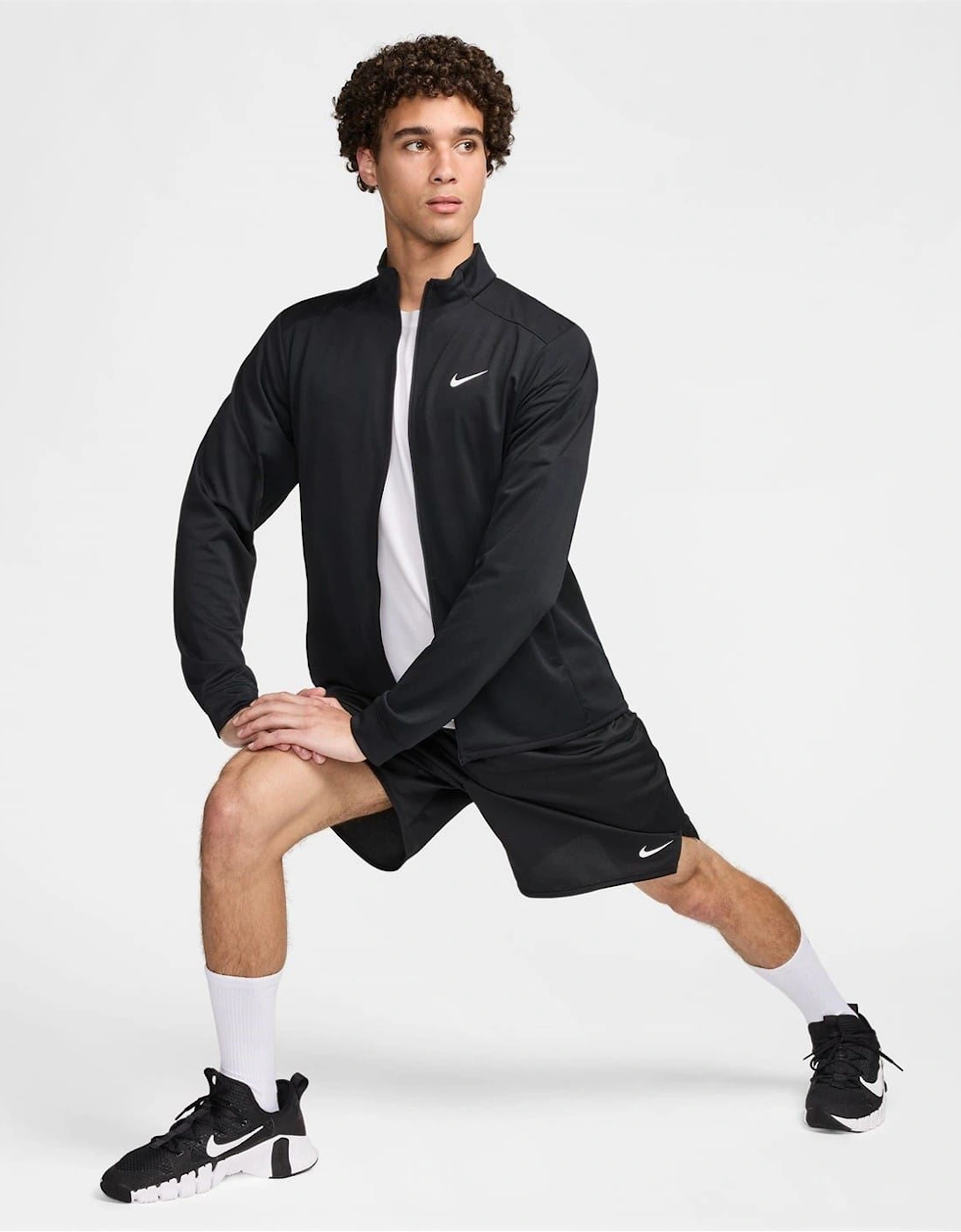 Mock Neck Ribbed Cuff Performance Jacket