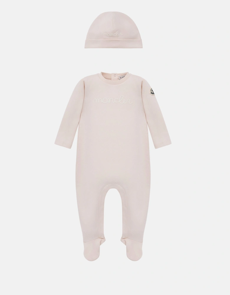 Baby Grow + Hat Set Pink