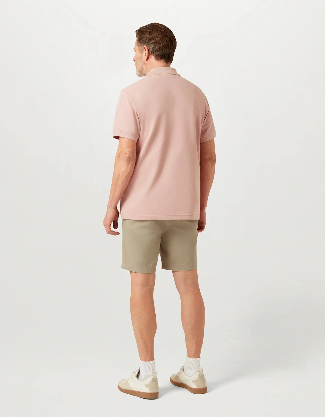 Belstaff Mens Logo Polo - Dusk Pink