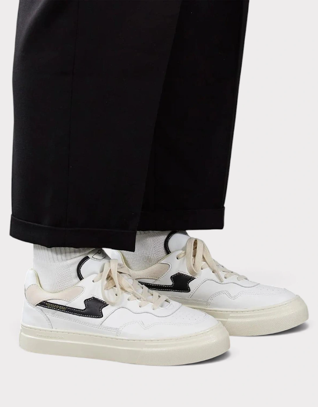 Pearl S-Strike Leather White Black
