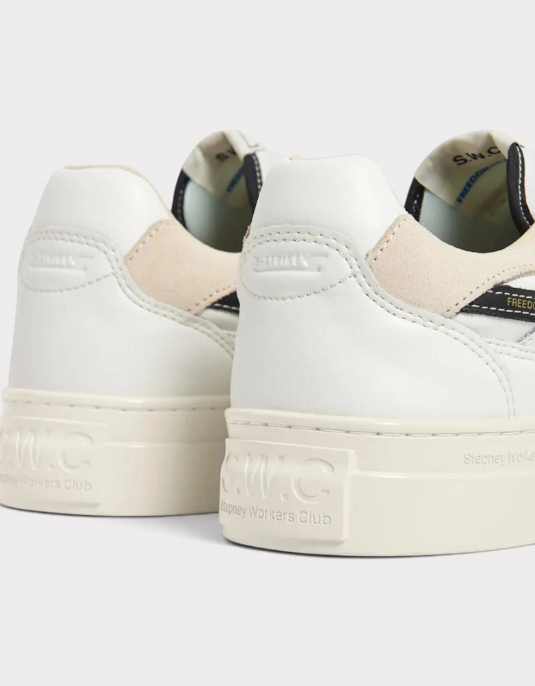 Pearl S-Strike Leather White Black