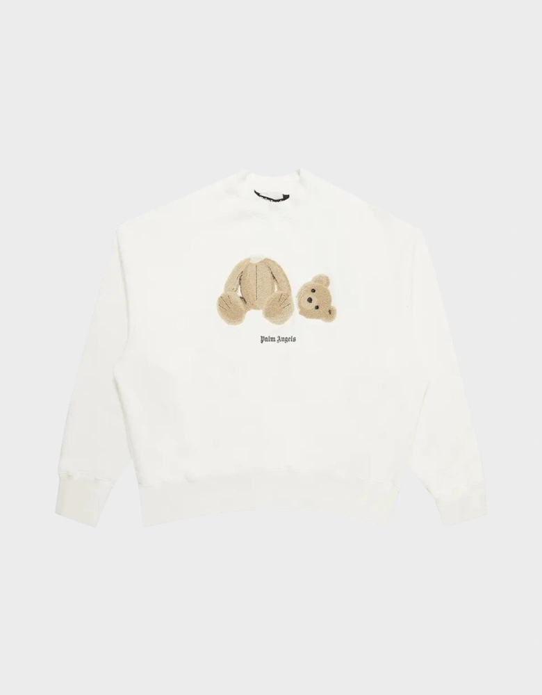 Kill The Bear Crew Sweatshirt White