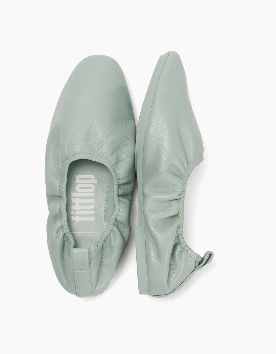 FitFlop DELICATO X PANTONE Poise Leather Ballerinas