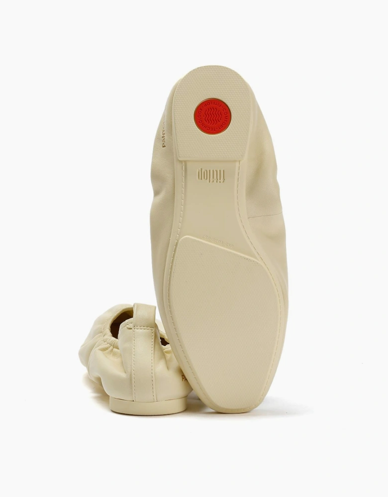 FitFlop DELICATO X PANTONE Poise Leather Ballerinas