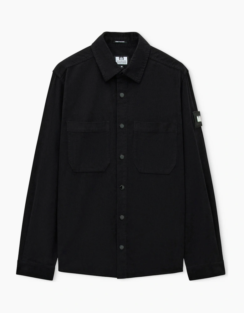Weekend Offender Erding Cord shirt BLACK