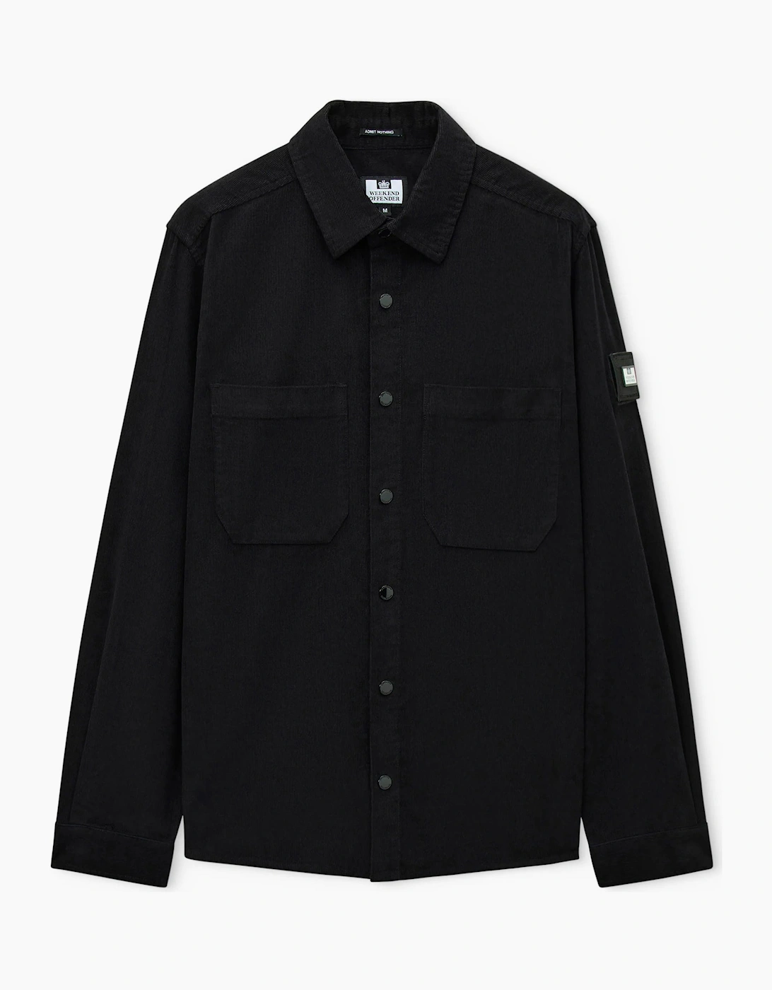 Weekend Offender Erding Cord shirt BLACK