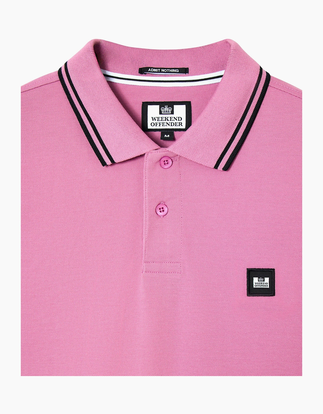 Weekend Offender Weekend Offender Levanto Polo Shirt Chrosite Pink Black